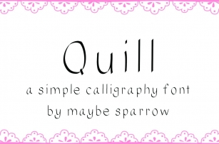 Quill Font Download