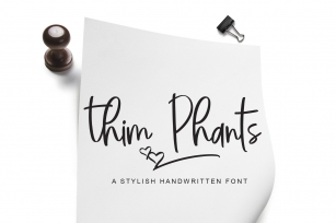 Thim Phants Script Font Download