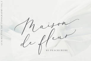 Maison de fleur //Luxury Script Font Download