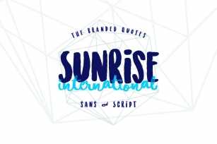 Sunrise International (Typeface) Font Download