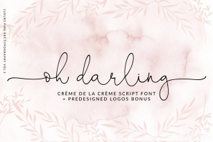 Oh Darling- Ethereal Script Font Download