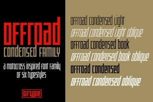 Offroad Condensed Family Font Download