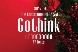 Gothink-80% off Pre Christmas SALE Font Download
