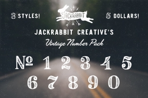 Vintage Number Pack Font Download