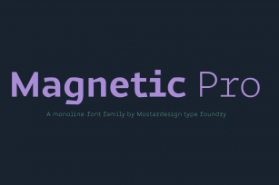 Magnetic Pro font family Font Download