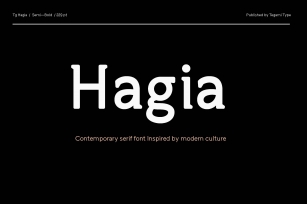TG Hagia Font Download