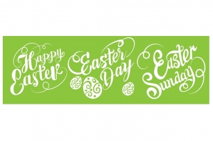 Easter hand lettering design Font Download