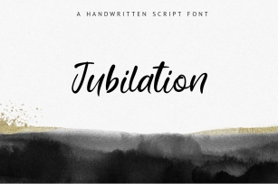 Jubilation. Handwritten Font Download