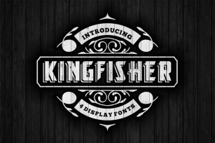 KingFisher Display font in 4 version Font Download