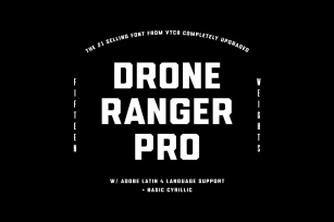 Drone Ranger PRO Family Font Download