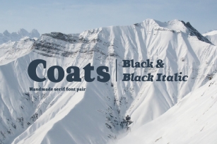 Coats Black  Coats Black Italic Font Download
