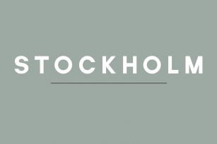 Stockholm Font Download