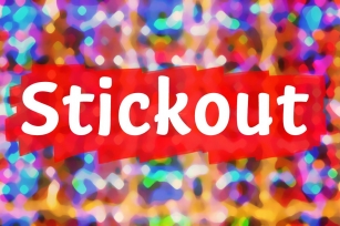 Stickout Font Download