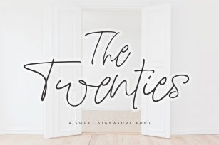 The Twenties |A Sweet Signature Font Download