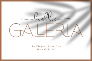 Hello Galleria Duo Font Download