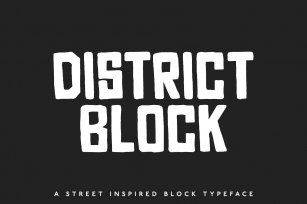 District Block — A Street Block Font Download