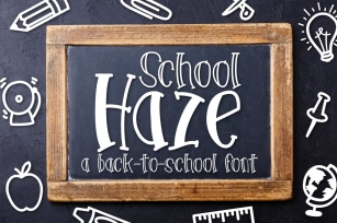 School Haze a Back-to-School Font Download