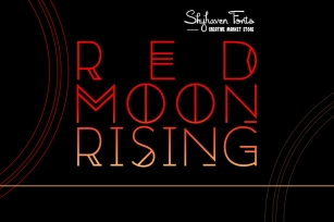 Red Moon Rising Font Download