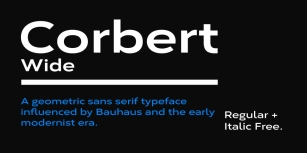 Corbert Wide Font Download