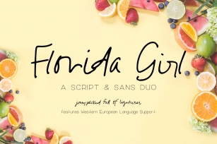 Florida Girl Script  Sans Font Download
