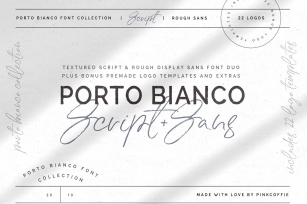 Porto Bianco Duo + 22 Logos Font Download