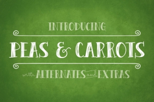 Peas  Carrots Font Download