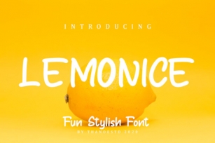 Lemonice Font Download