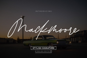 Mackmoore Signature Font Download