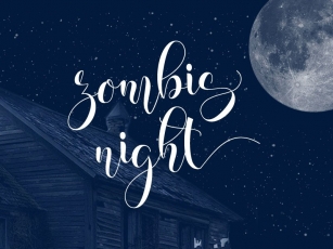 Zombis night script Font Download