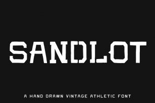 SANDLOT — 5 Vintage Athletic Font Download