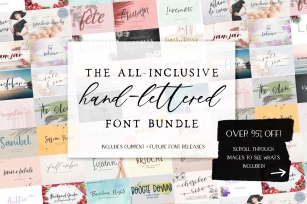 Handlettered Bundle Font Download