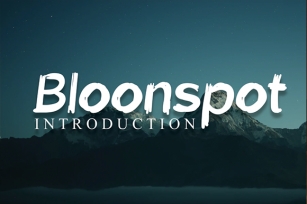 Bloonspot Font Download