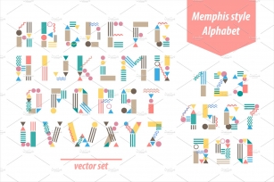 Memphis style font SALE!!! -33% Font Download