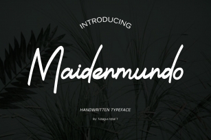 Maidenmundo typeface Font Download