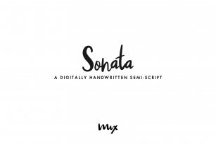 Sonata — A Handwritten Semi-script Font Download