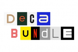 Deca Bundle – 10 Selection Font Download