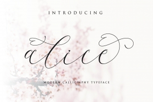 alice script Font Download