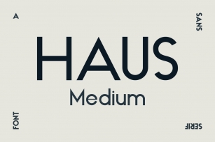 HAUS Sans Medium Font Download