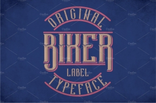 Biker Modern Label Typeface Font Download