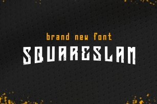 Squareslam sports and esports font Font Download