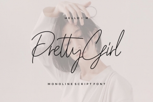 Pretty Girl Monoline Script Font Download
