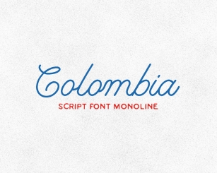 Colombia Monoline Script Font Download