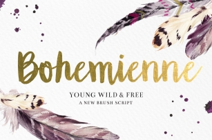 "Bohemienne" Brush Script Font Download