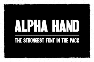 Alpha Hand Font Download