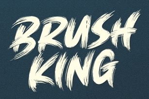 BRUSH KING / Brush Font Download