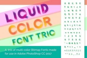 Liquid Color Trio Font Download