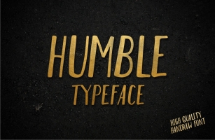 Humble only $12 Font Download
