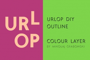 URLOP DIY Outline Font Download