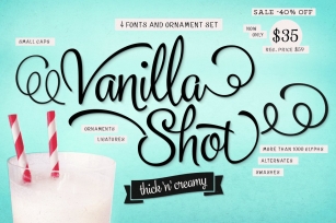 Vanilla Shot (40% off!) Font Download