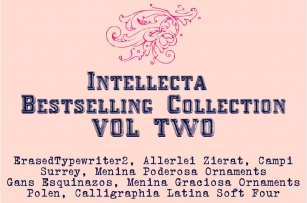 Intellecta's Bestselling Collection Font Download